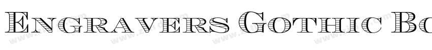 Engravers Gothic Bo字体转换